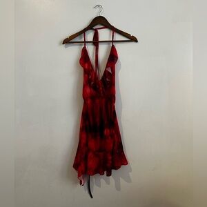 Red Mesh Dress
